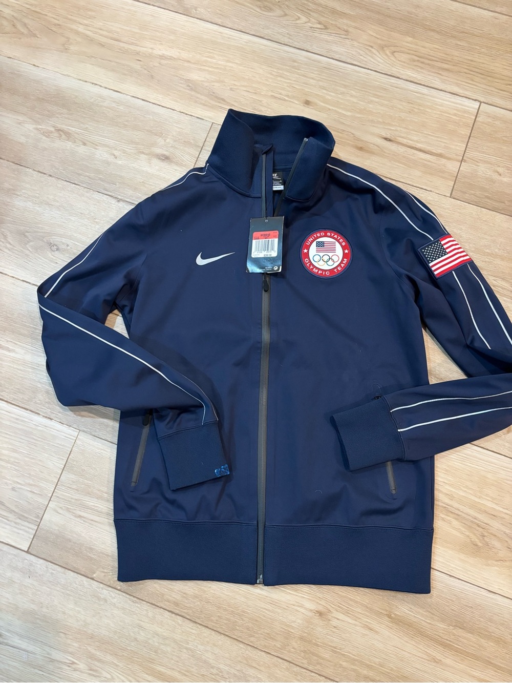 NIKE 2012 TEAM USA OLYMPIC TRACK JACKET NAVY BLUE NWT 528958-451 Women’s Large L
